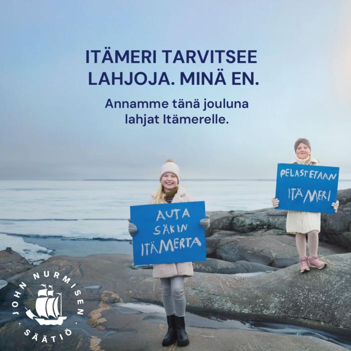 Joulutervehdys VSP:ltä! Tänä vuonna me annamme lahjat Itämerelle. Rehevöityminen on Itämeren suurin ympäristöongelma. Va...